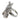 John Hardy Diamond Flower Ring Ayu Frangipani Collection Sterling Silver & 18K