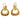 Seaman Schepps Madison White Topaz Earrings with Detachable Buckle in 18K YG