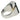 Vintage Mens Platinum Ring Fancy Cut Tourmaline with 18k Yellow Accents