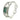 Vintage Gucci Horsebit Watch 18K Diamond White Gold Malachite Dial