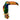 Bulgari Enamel Toucan Brooch 18K Yellow Gold Ruby Eye