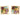 Estate Multigemstone Cluster Earrings in 18K Yellow Gold