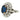 Chaumet Paris Burma No-Heat Sapphire & Diamond Cluster Ring Platinum