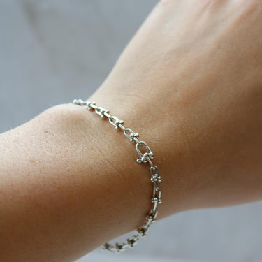 Tiffany Sterling Silver Hardwear Micro Link Bracelet 7" Length