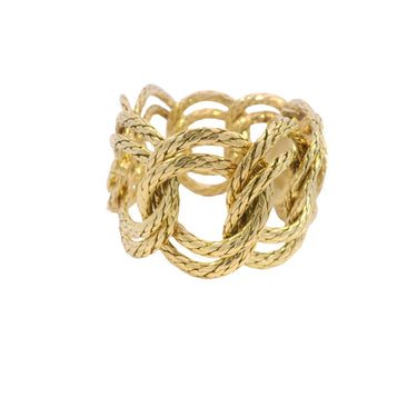 Vintage Gubelin Twisted Rope Link Watch in 18K Yellow Gold