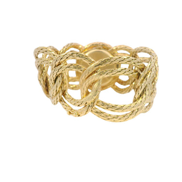 Vintage Gubelin Twisted Rope Link Watch in 18K Yellow Gold