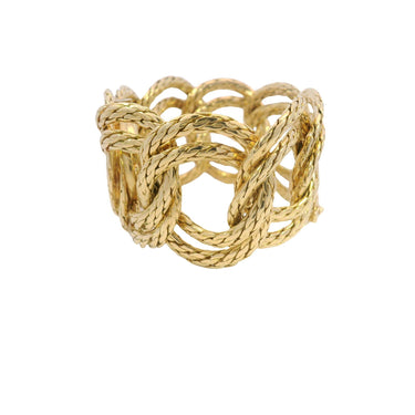 Vintage Gubelin Twisted Rope Link Watch in 18K Yellow Gold