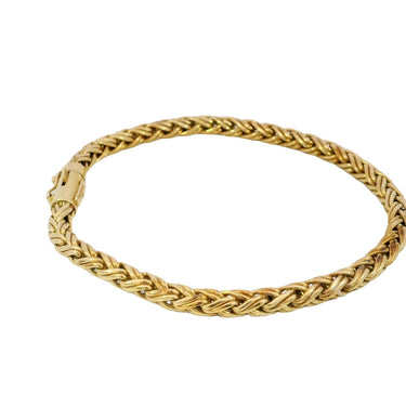 Tiffany and Co. 18K Wheat Chain Braided Bracelet 12.5 Grams