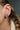 Designer Diamond Gold Coin Stud Earrings 18K Yellow Gold by MAZ