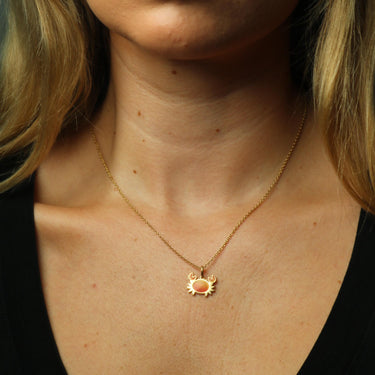 Tiffany & Co. Crab Charm French Pendant 18K Yellow Gold RARE