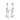 Tiffany & Co. Stars Vintage Platinum Diamond Dangle Drop Earrings ~1.33ctw