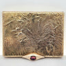 Cartier London Lava Pattern Compact, Pill Box, or Cigarette Case with Gemstone