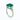 Modern Style Platinum Engagement Ring 3.17 Carat Zambian Emerald Octagonal Cut