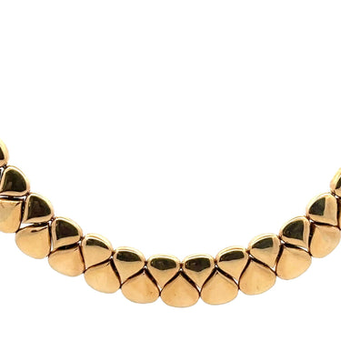 Chaumet Paris Retro French Heavy Choker Necklace in 18 Karat Yellow Gold