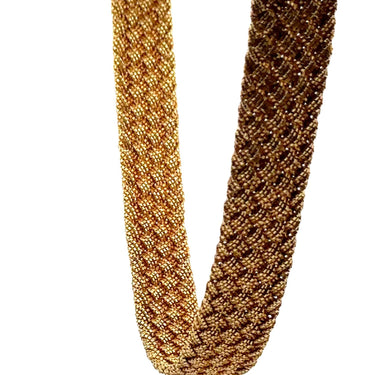 Yuri Ichihashi Micro Braided Choker Necklace Made in 18K Yellow Gold