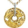 Large Carrera Y Carrera Dragon Pendant Necklace with Diamonds 18K Yellow Gold