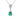 Modern Pear Shaped Emerald and Diamond Drop Pendant Necklace in 18K White Gold