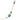 Effy Multi Station Mixed Gemstone Necklace in 14K Yellow Gold 19" length