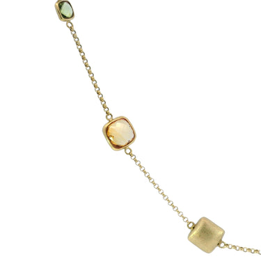 Effy Multi Station Mixed Gemstone Necklace in 14K Yellow Gold 19" length