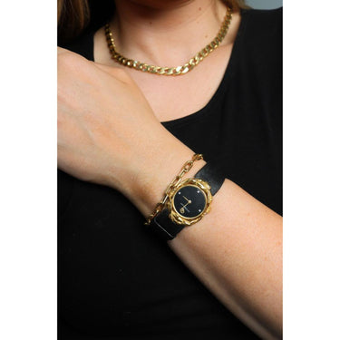 Carrera Y Carrera 18K Watch Adam and Eve Figural Quartz Movement 18K Yellow Gold