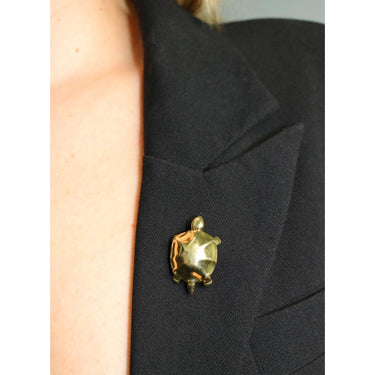 Pomellato Articulated Turtle Brooch 18K Yellow Gold