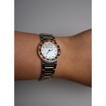 Bulgari Quartz Mother of Pearl and Diamond Ladies Watch