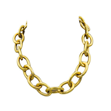Oval Link Gold Necklace 14K Yellow Gold 18.5" 56.1 Grams