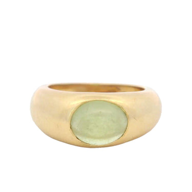 Tiffany & Co. Peridot Gypsy Band Ring in 18K Yellow Gold size 5.25