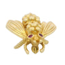 Tiffany & Co Ruby Eyed Bee Brooch Pin Made in 18K Yellow Gold