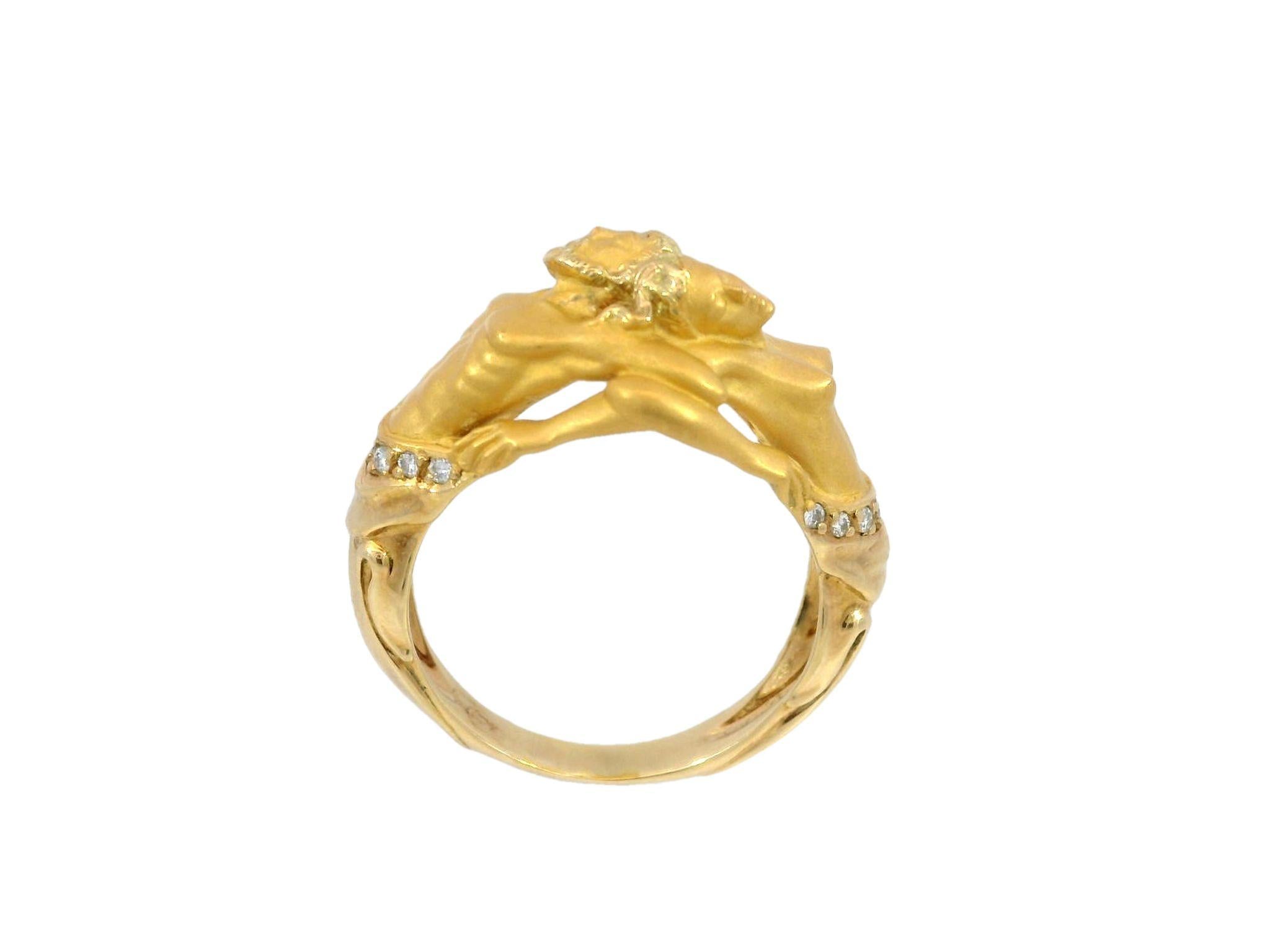 Lady's Carrera y Carrera Eden Ring in 18K Gold with Diamonds