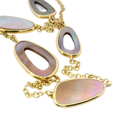 Ippolita Mother of Pearl Rock Candy Necklace in 18K Yellow Gold 18"