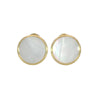 Ippolita Lollipop Round Mother of Pearl Clip on Earrings in 18 Karat Gold