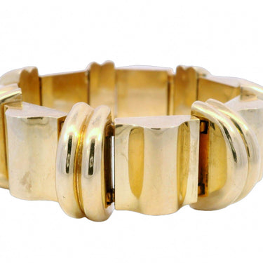 Tiffany & Co. Retro Chunky Tank Bracelet in 14K Yellow Gold