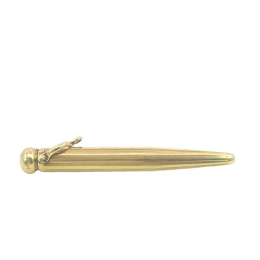 Vintage Cartier Extendable Pencil Pendant in 14K Yellow Gold