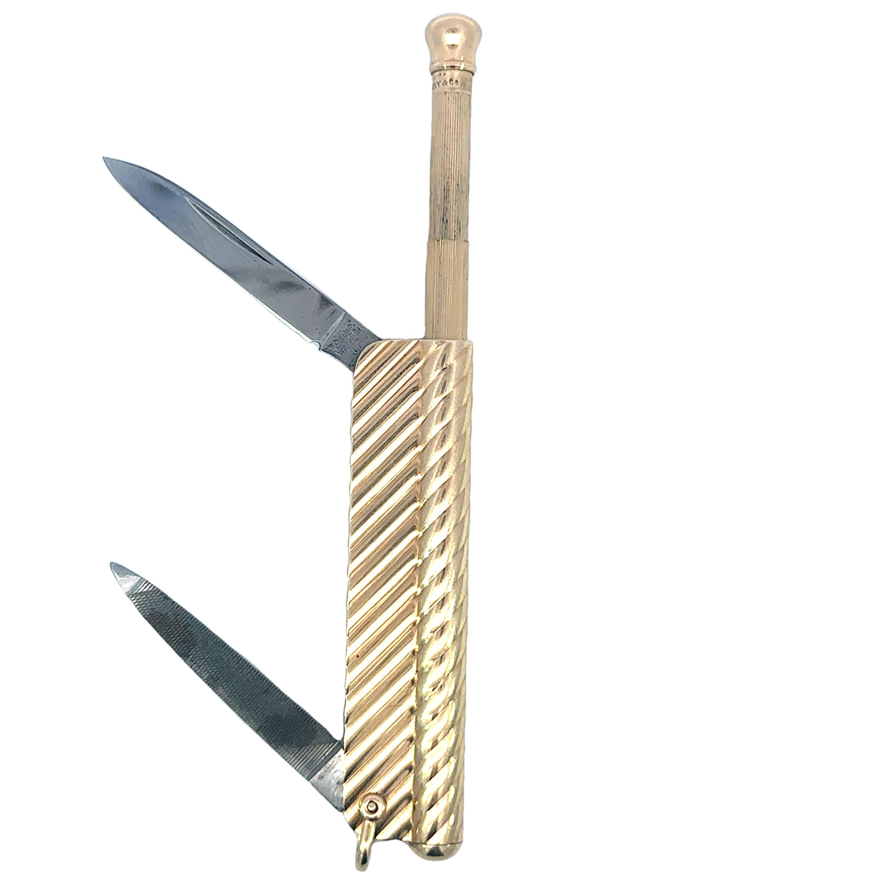 Vintage Tiffany and Co Pocket Knife and Extendable Working Vintage Tiffany and Co Pocket Knife and Extendable Working