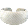 John Hardy White Agate Cuff Bracelet Sterling Silver Fit Size 7 Inches
