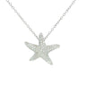 Diamond Starfish Necklace Pendant