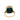 Victorian Sapphire Diamond Cluster Halo Ring in 14K Yellow Gold ~3.65CTW