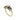 Floral Diamond and Sapphire Ring in 18 Karat Yellow Gold