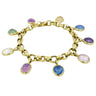 Bvlgari Bulgari Vintage Multi-Colored Sapphire Charm Bracelet in 18K Yellow Gold
