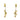 Marco Bicego Citrine Siviglia Single Strand Dangle Earrings 14k Yellow Gold