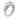 Vintage Three Stone Gypsy Ring with Sapphire and Diamonds in 14K White Gold