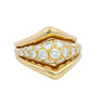 Van Cleef & Arpels Diamond Ring Three Piece Set 18K Yellow Gold Size 5.5