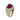 Estate 18K Heart Ring ~21ctw Rubellite and ~4.2ctw Pave Diamond in Yellow Gold
