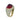 Estate 18K Heart Ring ~21ctw Rubellite and ~4.2ctw Pave Diamond in Yellow Gold