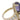Bvlgari Elisia Ring Amethyst Diamonds 18K Yellow Gold Size 6