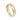 Vintage Two-Tone 18K Diamond Split Ring White and Yellow Gold Size 7