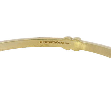 Tiffany & Co. 18K Bangle Italian Made Yellow Gold Fit Size 7.75