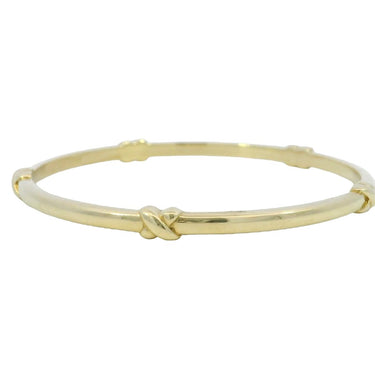 Tiffany & Co. 18K Bangle Italian Made Yellow Gold Fit Size 7.75