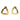 David Webb Triangular Hoop Clip On Earrings 18K Yellow Gold